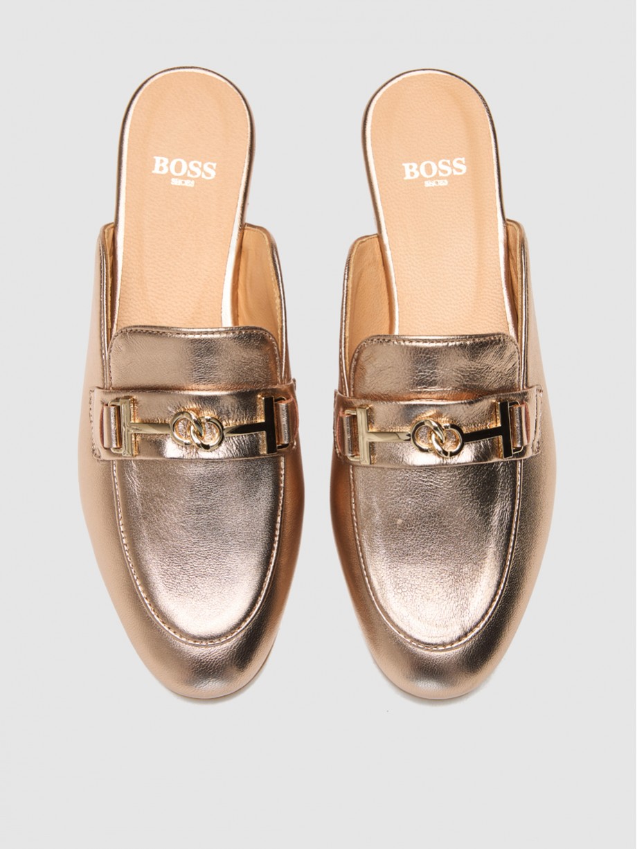 Loafers γυναικεία χρυσό
