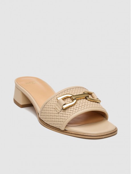 Mules γυναικεία μπεζ