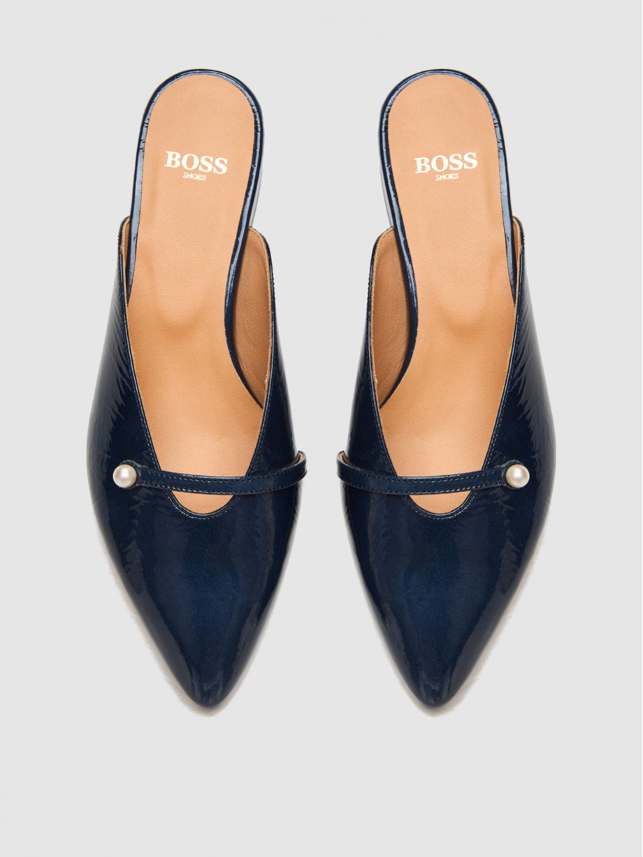 Mules γυναικεία μπλε