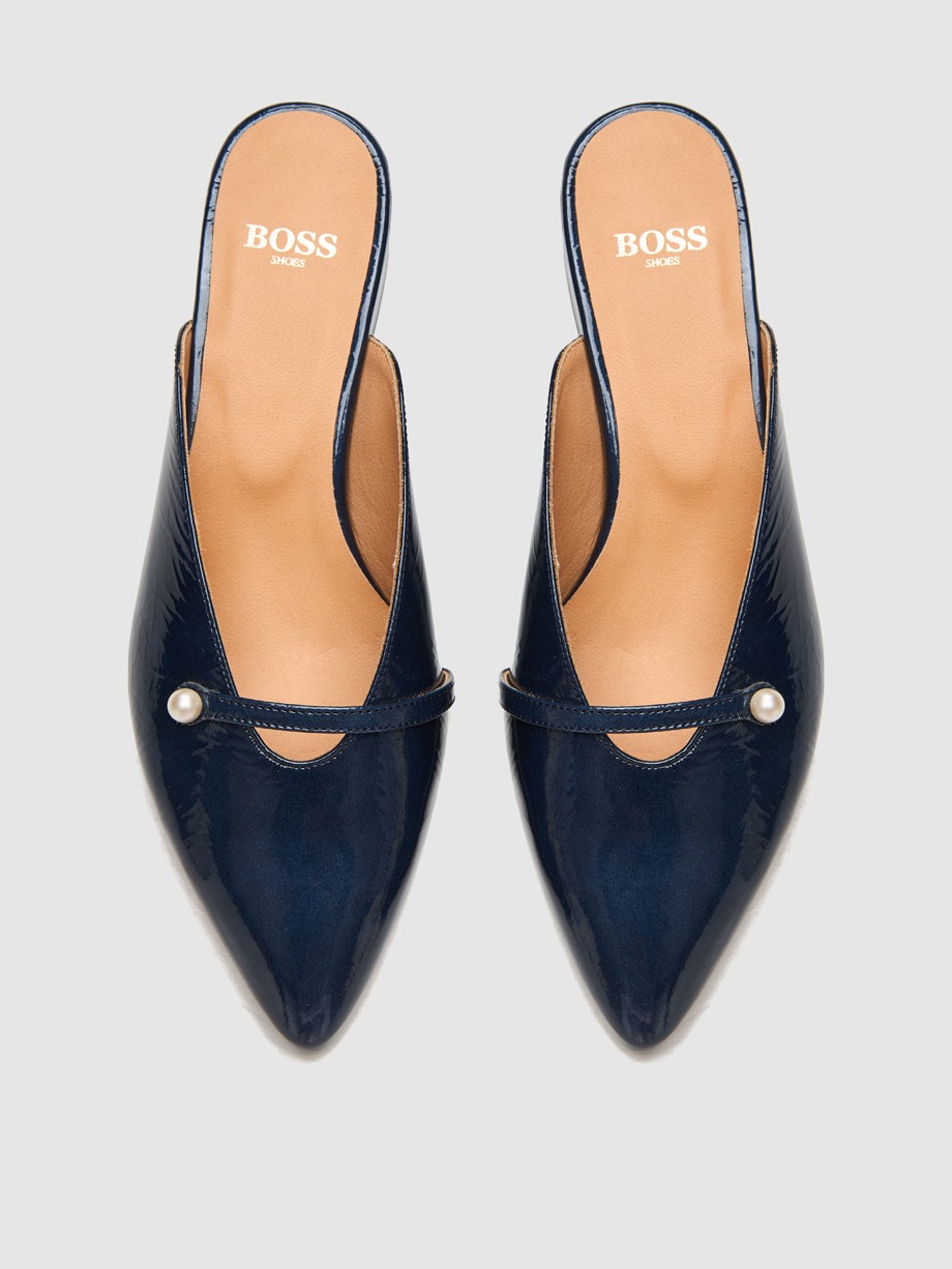 Mules γυναικεία μπλε