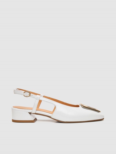 Mules γυναικεία λευκά