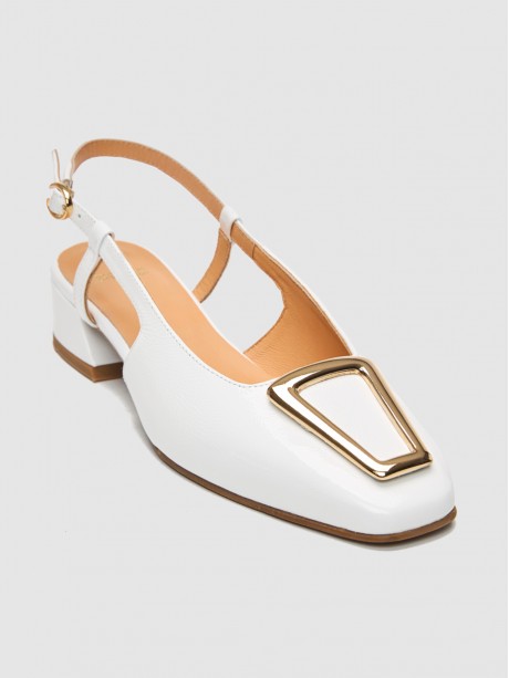 Mules γυναικεία λευκά