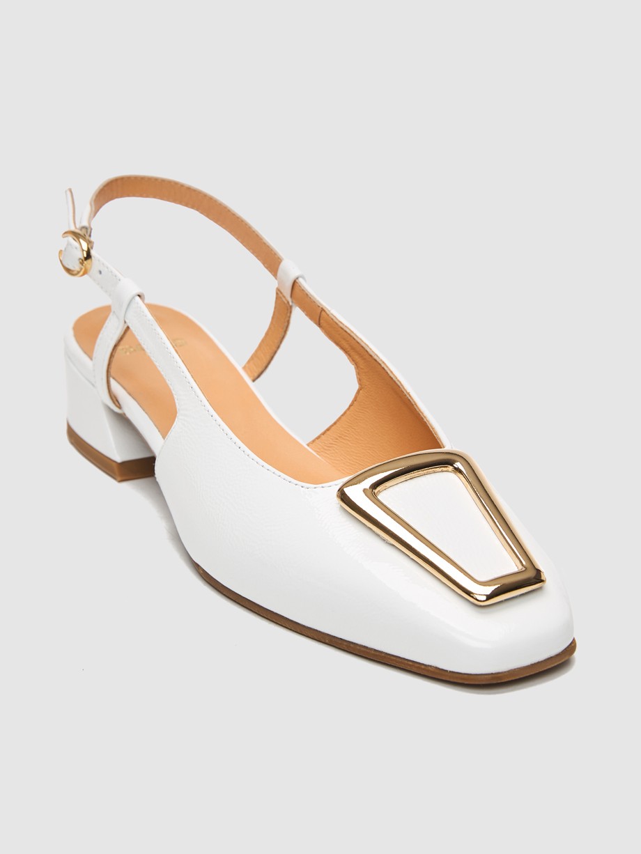 Mules γυναικεία λευκά