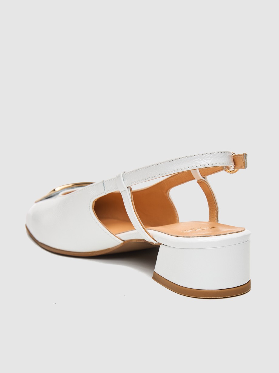 Mules γυναικεία λευκά