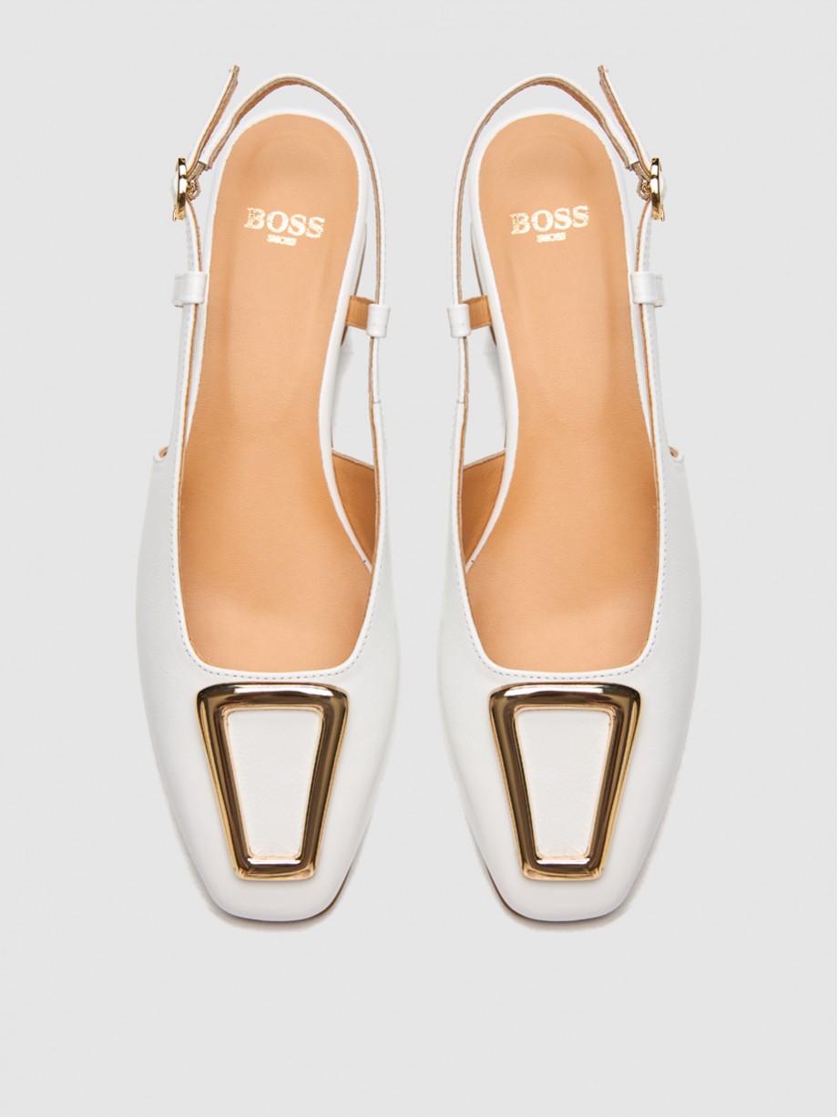 Mules γυναικεία λευκά