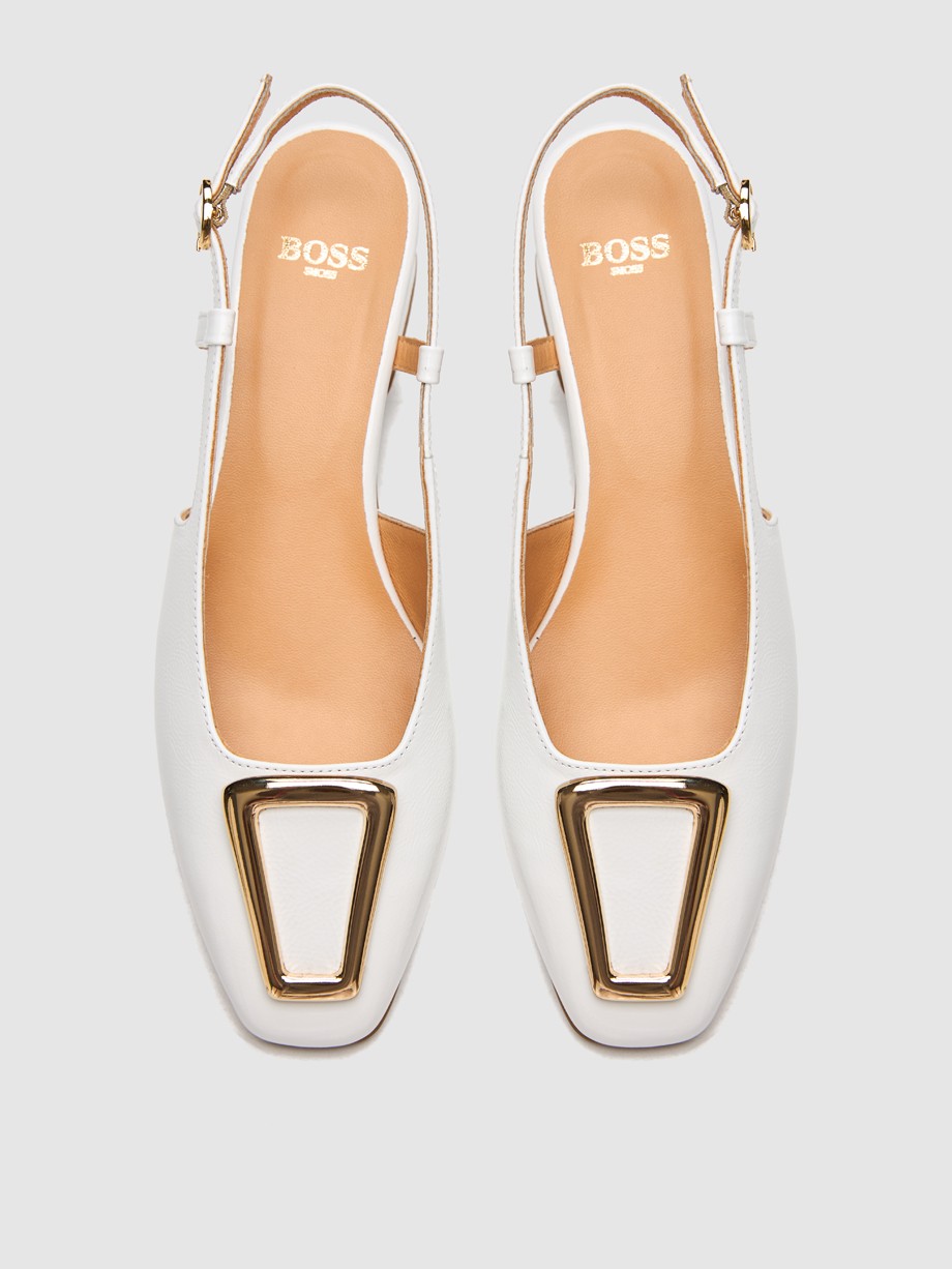 Mules γυναικεία λευκά