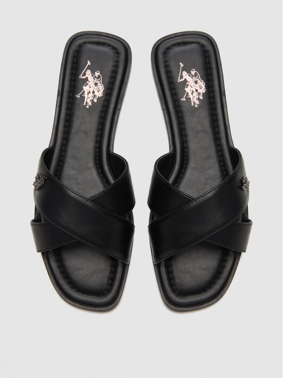 Mules γυναικεία μαύρα